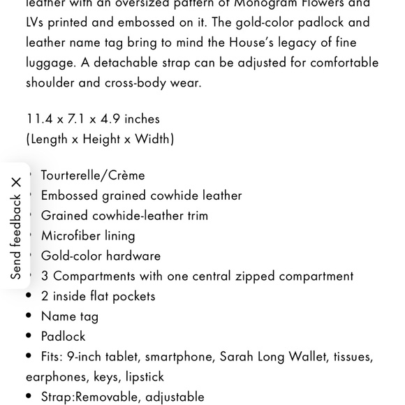 LOUIS VUITTON *USED ONCE LIKE NEW - Picture 7 of 7